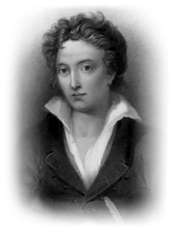 Antique Print of Percy Bysshe Shelley