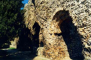 Ruins of the Cloister Corridor at Reading Abbey, Berkshire - © Nash Ford Publishing