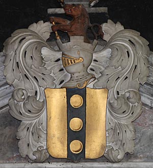 Arms of Wildman, Shrivenham Church, Berkshire (Oxfordshire) - © Nash Ford Publishing