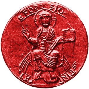 The Seal of Wallingford Priory showing the Virgin Mary