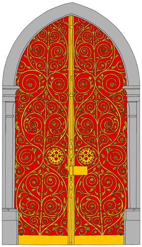 Henry II Door with Gilded Iron Scrollwork from St. George's Chapel, Windsor -  Nash Ford Publishing