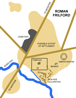 Plan of Roman Frilford - © Nash Ford Publishing
