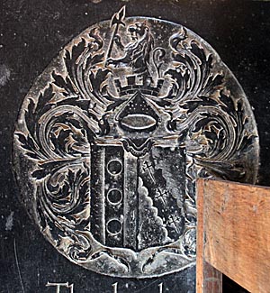 Arms of Wildman impaling Richmond, Shrivenham Church, Berkshire (Oxfordshire) -  Nash Ford Publishing